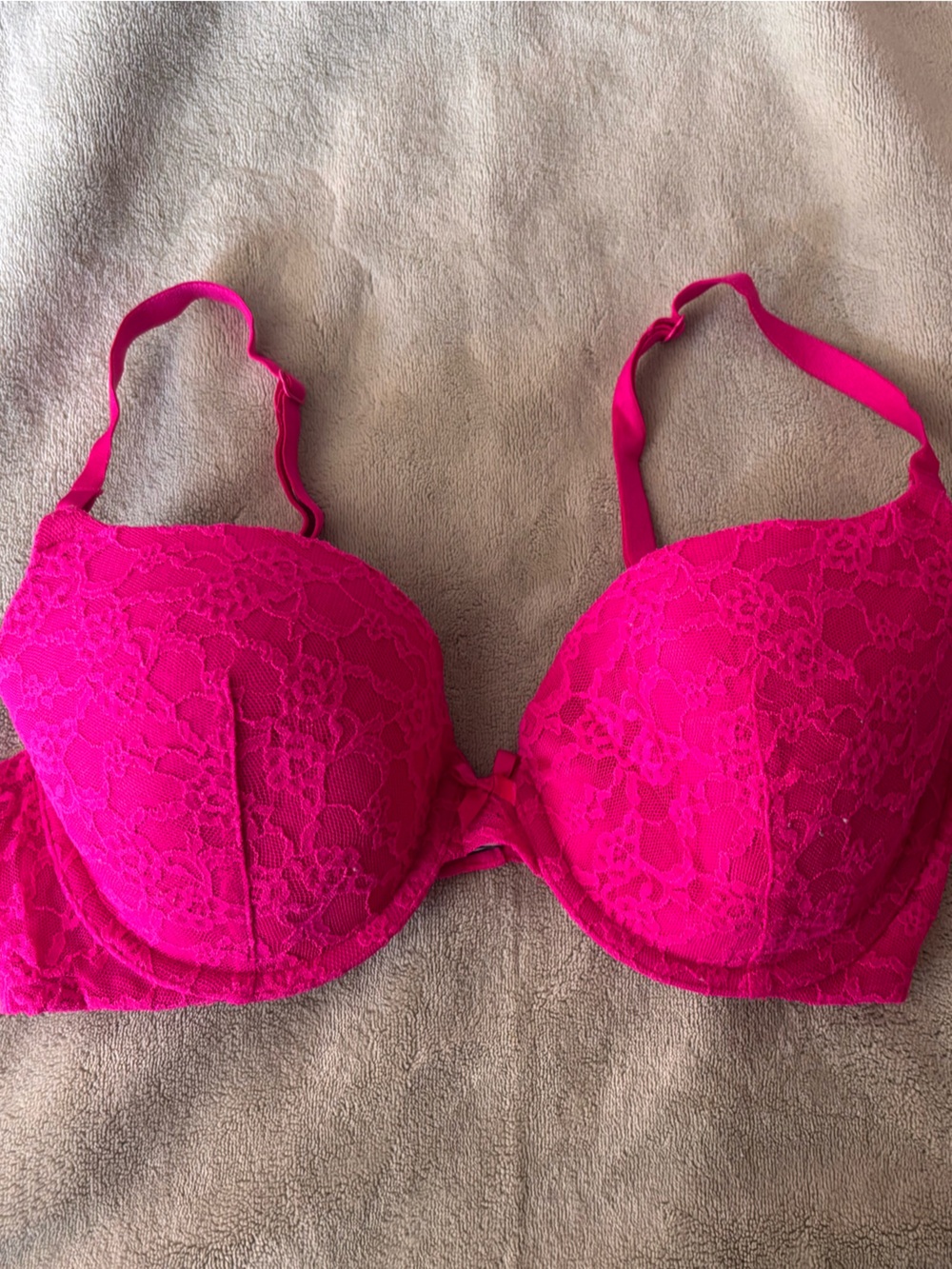 Victoria's Secret Lace Bra - Bright Pink